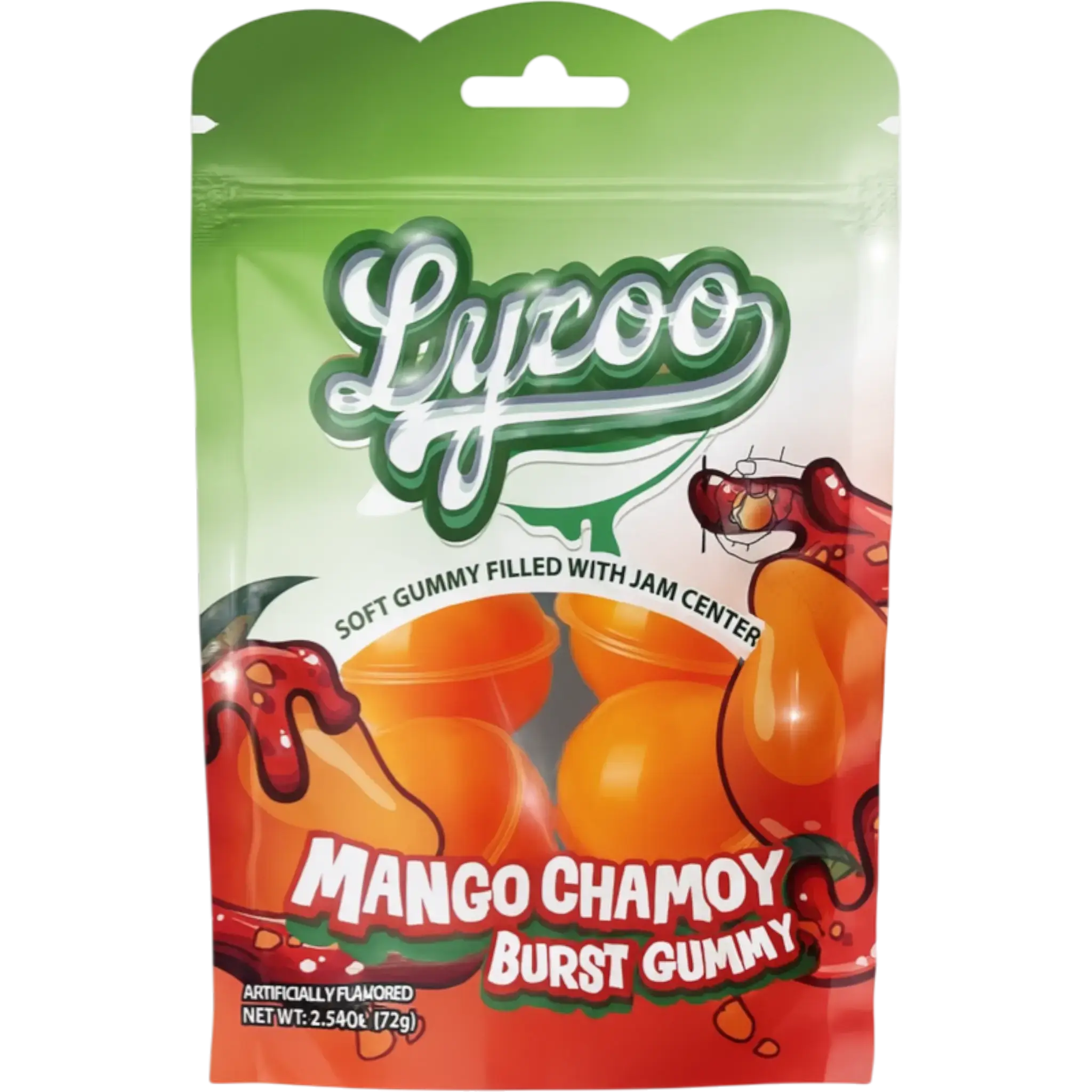 Lyzoo Tangy-Sweet Mango Flavored Gummy Candy - Conveniently Packaged Delicious Snack Treat