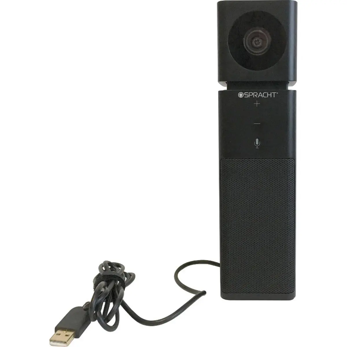 Spracht SPTCC2020 Aura Video Mate Webcam - Black, Compact Computer Accessory, 1080p HD, Echo Cancellation, Wide Angle View, Small Groups Compatible, USB Powered, for Video Conferencing