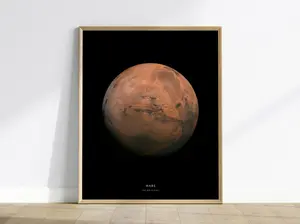 Mars NASA Poster | Red Planet Photo