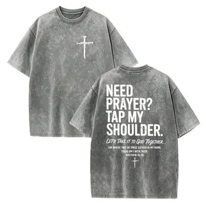 Need Prayer Tap My Shoulder Shirt, Bible Verse Tee, Church T-shirts, Trendy Christian Gift