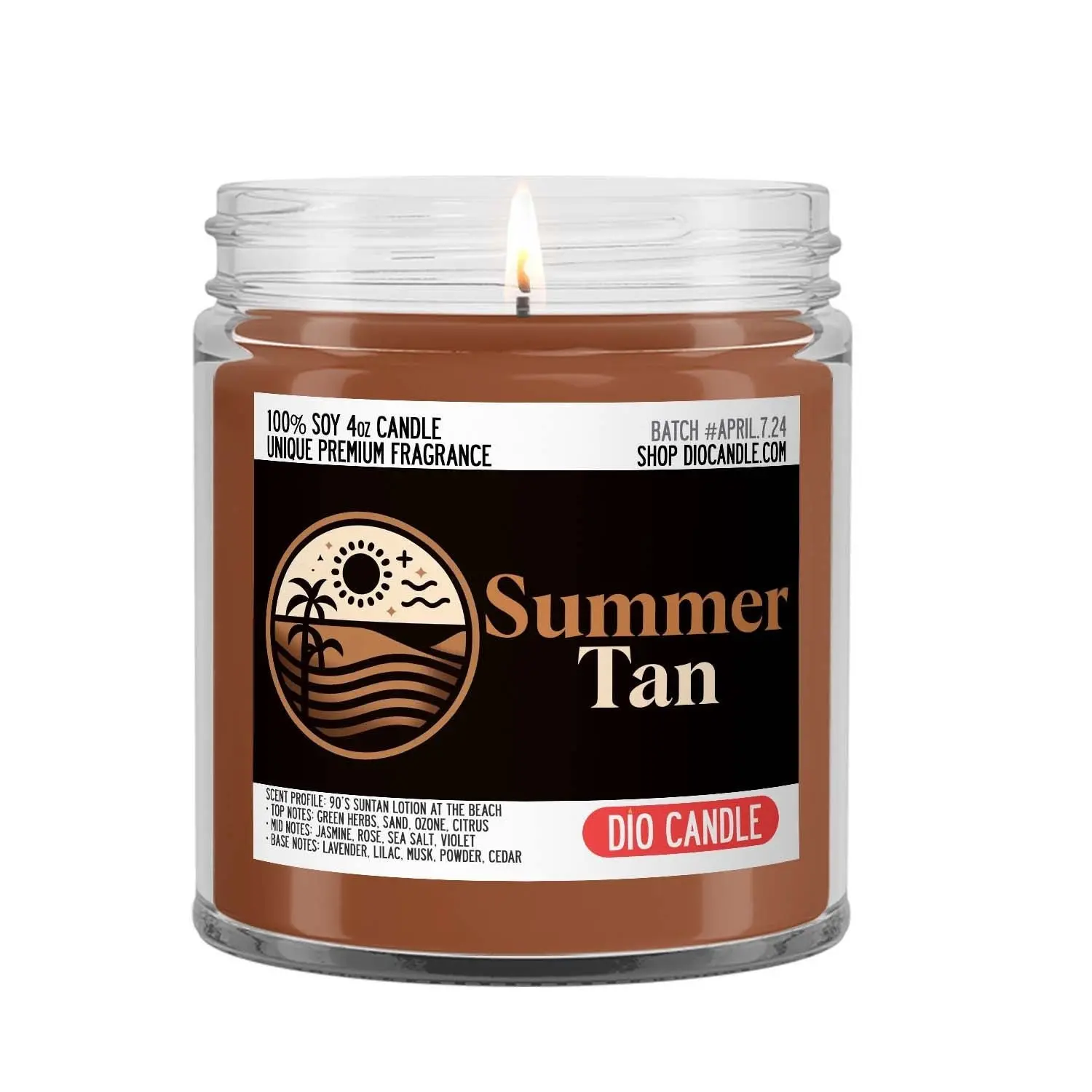 Summer Tan Candle - Smells like Sunscreen, SPF and the Ocean