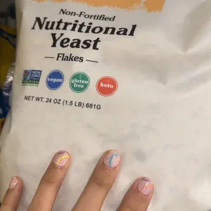 NuNaturals Non-Fortified Nutritional Yeast Flakes, 1.5 lb (681 g)