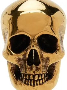 ALEXANDER MCQUEEN Gold Skull Earring