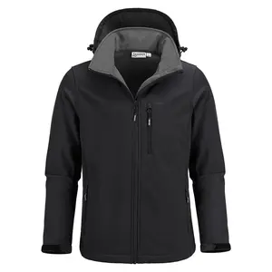 33,000ft Men's Softshell Jacket with Hood Fleece Lined Windbreaker Lightweight Waterproof Jackets for Hiking