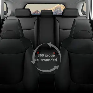 Custom Faux Leather 5-Seat Covers - Waterproof All-Inclusive Full Coverage Car Cushions, with Installation Guide, Compatible with 2014-2025 Car Interior Models