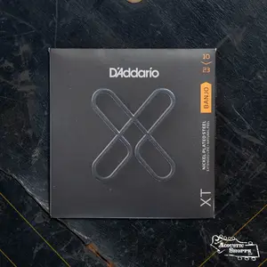 D'Addario XTJ1023 XT Nickel Plated Steel Banjo Strings, Medium, 10-23