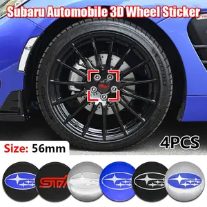 Subaru Wheel HUB Center Cap Decal, Car Logo Sticker, Wheel Emblem Cover, Tire Stickers, Modification Decoration, Vehicle Exterior Decoration, Car Exterior Accessories