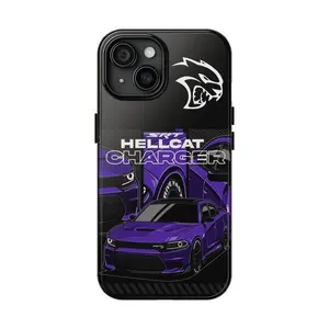 Challenger Charger Hellcat Redeye SRT Themed Phone Case Premium Matte Texture, Protection, Shockproof, Anti-Drop, Anti-Fingerprint For IPhone 17-12, Pro Max, Pro Plus, and Samsung S25-22 Protection Safety