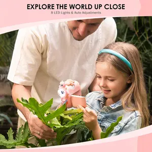 Camera microscope, children's microscope, able to discover the subtle beauty of life, observe animals, plants, insects, a must-have birthday gift