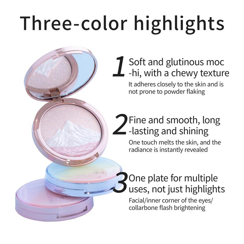 Truth'Key Autumn Reflections: Sunlit Golden Mountains, Three-Tone Highlighting Powder, Hydrating Glow, Brightening Finishes, Fine Shimmer, Explosive Flash, Brightening Effect