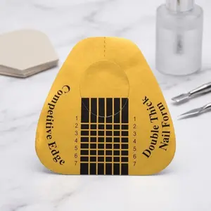 Bee-inspired Nail Art Stencil for Acrylic UV Gel Extensions, 3D Nail Sculpting Template with Honeycomb Details, Professional Nail Extension Guide for Beginners to Experts, Enhance Nail Contour and Dimension