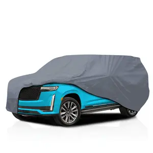 5 Layer Car Cover for Cadillac Escalade 1999-2020 4-Door SUV SWB ONLY, NOT for ESV Semi Custom Fit Full Coverage Heavy Duty All Weather Sun Protection Breathable Dust Wind Shield