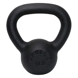 5LBS Solid Cast Iron Kettlebells Ideal for Strength Training, Building Muscles