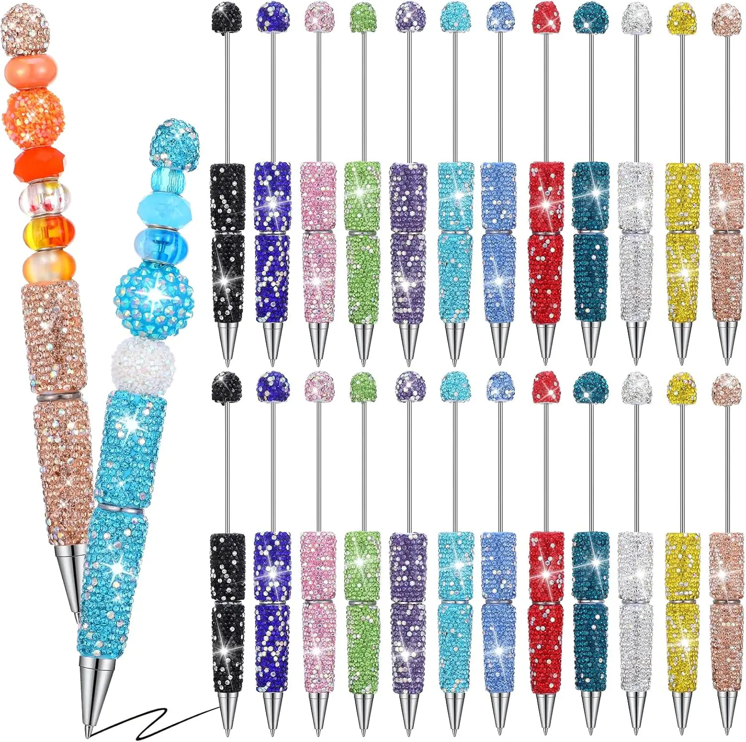 DIY Beading & Jewelry Making Rhinestone Pen - Personalized, Elegance-Boosting Tool with Sparkling Body for Fashionable Writing & Enhanced Craft Experience