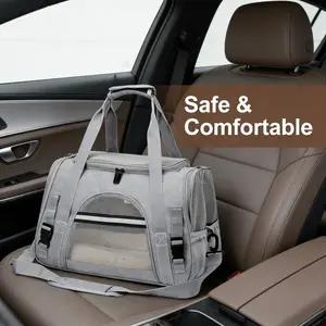 2026 New Aviation Certified Pet Travel Bag, Animal Carrier, Breathable Mesh Fabric, Portable Shoulder Handbag, Foldable for Cats and Dogs, Car Outdoor Use