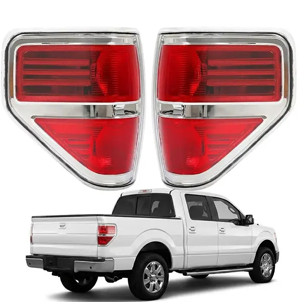 Rear Tail Light Brake Lamp Assembly Set for Ford F-150 Pickup 2009–2014, Left & Right Replacement Tail Lights