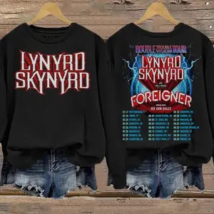 Lynyrd Skynyrd Inspired Double Guitar Shirt, Southern Rock Fan Tee, Vintage Classic Rock Graphic T-Shirt, Sweatshirt & Hoodie