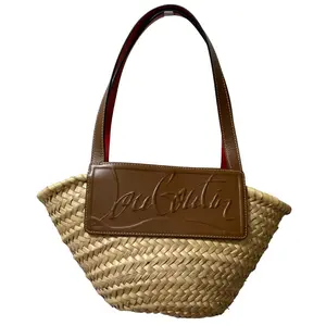 Pre-owned christian louboutin Straw Tote Bags Loubishore Tote Bag