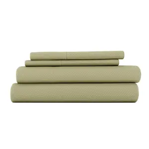 Chevron Embossed 4-Piece Sheet Set