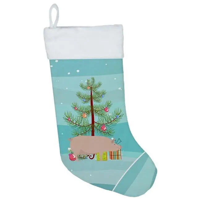 English Large White Pig Christmas Christmas Stocking