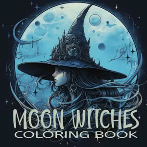 Moon Witches Coloring Book: 42 Unlock Your Inner Mystic: Enchanting Moon Witches Coloring Book - Magical Lunar Art, Celestial Beings