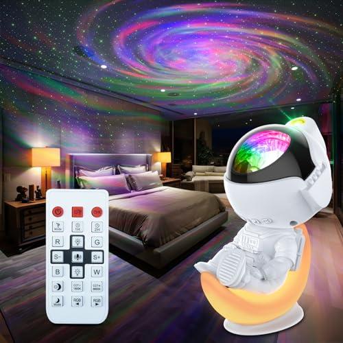 Rossetta Astronaut Galaxy Projector, LED Night Light for Kids with Timer and Remote, Home Decor, Gifts for Adults,Teens, Birthday Party