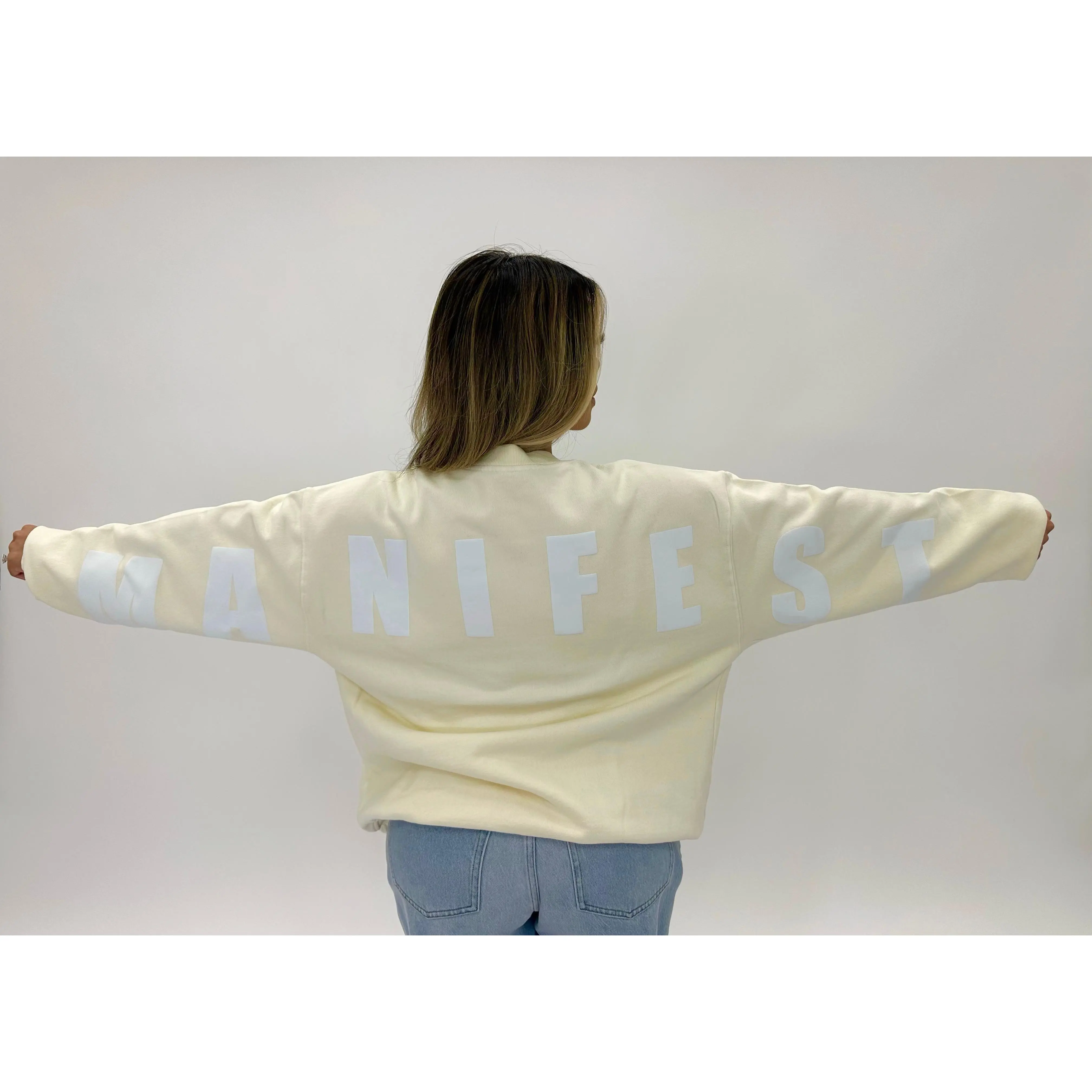 BLOCK MANIFEST CREWNECK - OFF WHITE