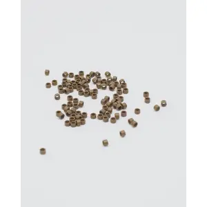 Grooved Beads, Light Brown