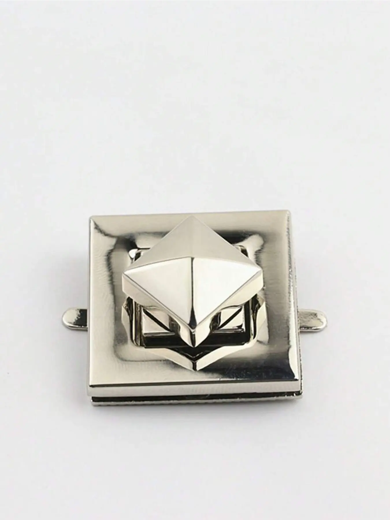 Square lock hardware, leather bag metal rotating lock, handbag and wallet clasp, DIY bag making materials, wallet clasp replacement, suitable for suitcases, backpacks, handbags, crossbody bags and wallets, suitable for wallets, tote bags,