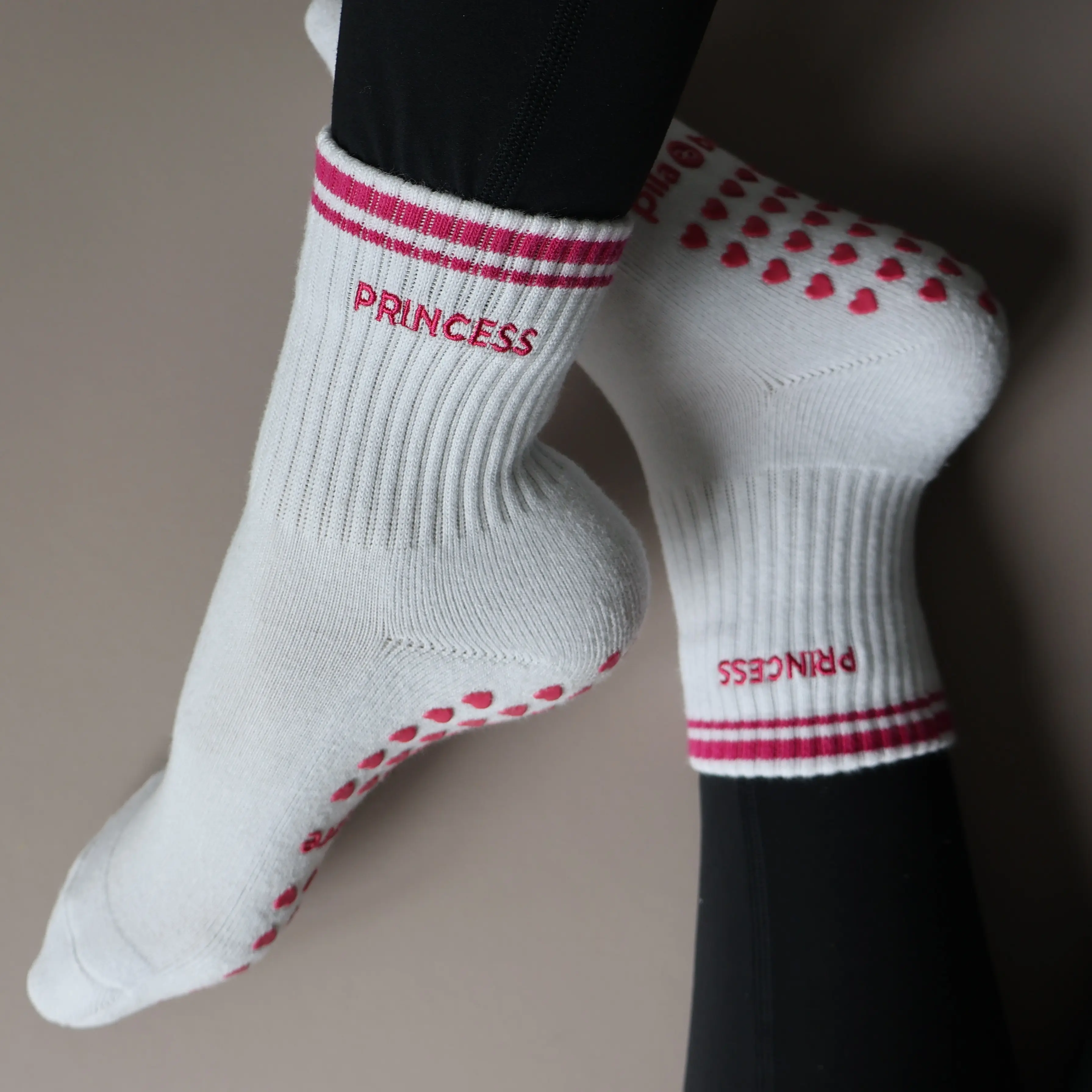 Princess Grip Socks - WHITE Casual Stylish Socks