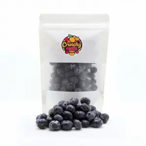 Crunchy Melts Freeze Dried Blueberries - Snack, 100% Natural Blueberries Fruit Crunchy Bite