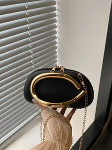 Women's Luxurious Evening Bag, Fashion Chain Crossbody Bag, Convertible Crossbody Bag, Perfect for Parties, Gatherings, Weddings, Durable Material