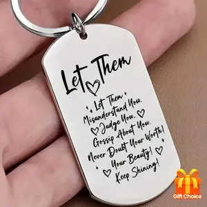 1pc Women's Self-Love Keyring, Keychain - Featuring uplifting, positive affirmations - Durable metallic-finish keyring, daily inspiration and self-worth reminder for ladies Perfect gift accessory for family and friends on birthdays, Christmas parties