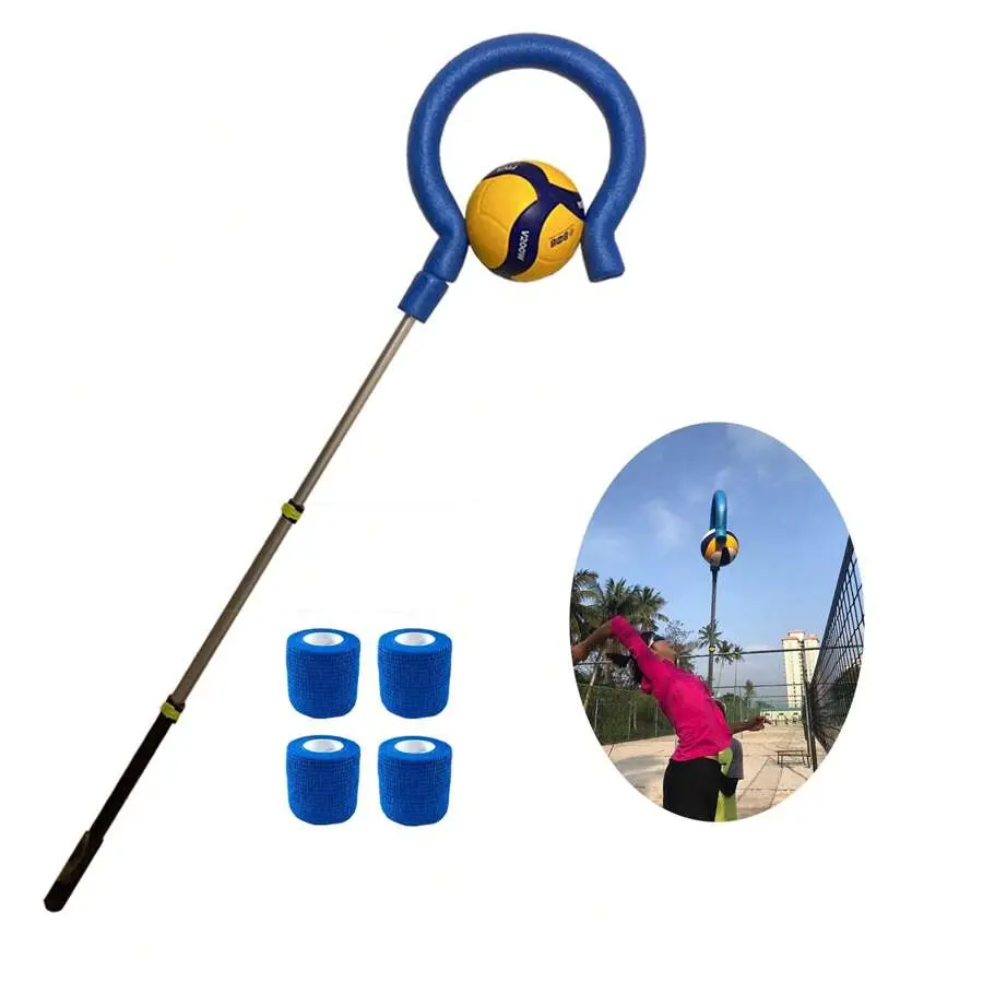 Volleyball Spike Trainer Pro SPT5005, Adjustable & Lightweight Aluminum Alloy Pole for Stable Spiking Practice, Training Aid with Non-Slip Grip for All Ages, Boosts Training Efficiency, Enhances Stability, Extendable, High-Density Components, Ultra-Light,