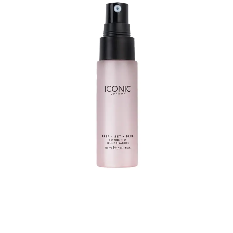 ICONIC LONDON Mini Prep Blur Setting Spray - 1-1.9 fl oz Vegan Makeup Fixer, Weightless Setting Mist for Makeup, 16h Matte Hold, Antioxidant-Boost Formula