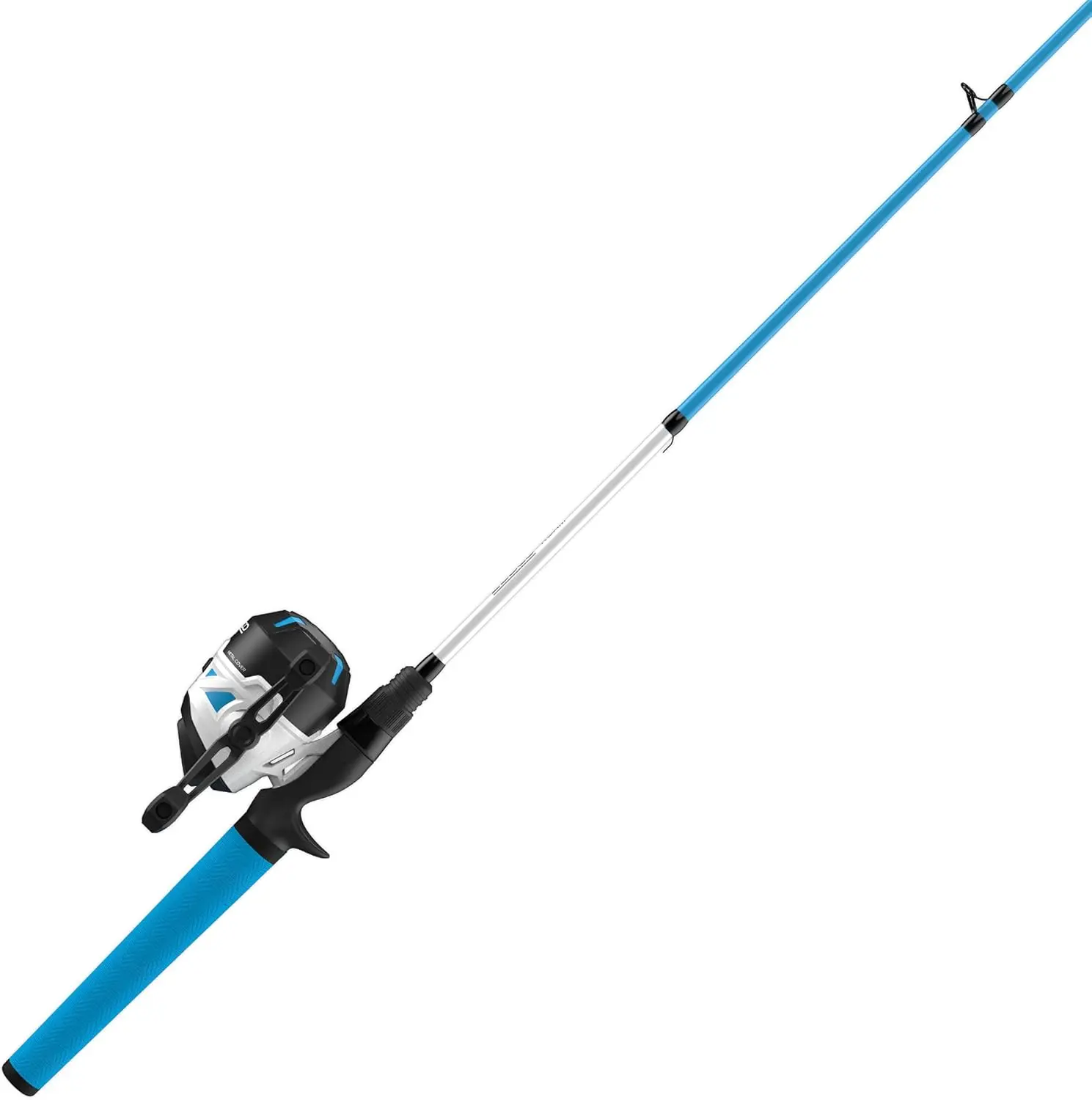 Zebco Roam Spincast Reel and Fishing Rod Combo, 6-Foot 2-Piece Fiberglass Fishing Pole with ComfortGrip Handle, Quickset Anti-Reverse Fishing Reel, Pre-Spooled with 10-Pound Zebco Line, 3.6:1 Gear Ratio, Beginners