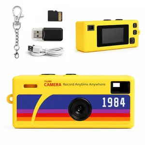 Compact Thumb Camera with Memory Card and Reader, Keychain Camera, Wearable Recording Camera, Portable Camera, Student Outdoor Sports Camera