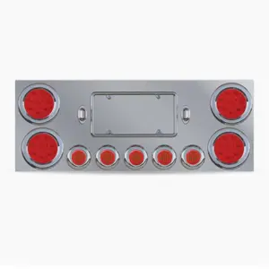 Cajas de luces led cromada