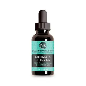 NaturoBliss Thieves Essential Oil Blend with Clove, Lemon, Rosemary, Eucalyptus, Cassia – 30ml Bottle