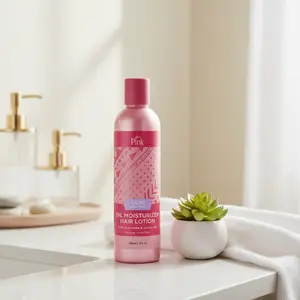 Luster Pink Oil Moisturizer Lotion - Light, Lightweight Hair Moisturizer & Manageability Enhancer, 8 & 12 fl. oz. Haircare Smoothing