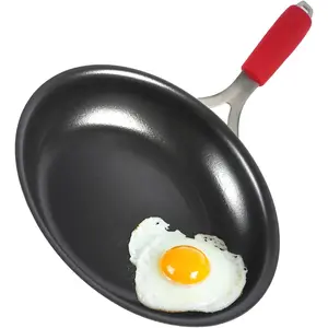 10-Inch Nonstick Frying Pan Tri-Ply Stainless Steel Skillet with Reinforced Coating Detachable Handle with Silicone Sleeve Dishwasher Oven Safe Induction Compatible Woks & Stir-Fry Pans