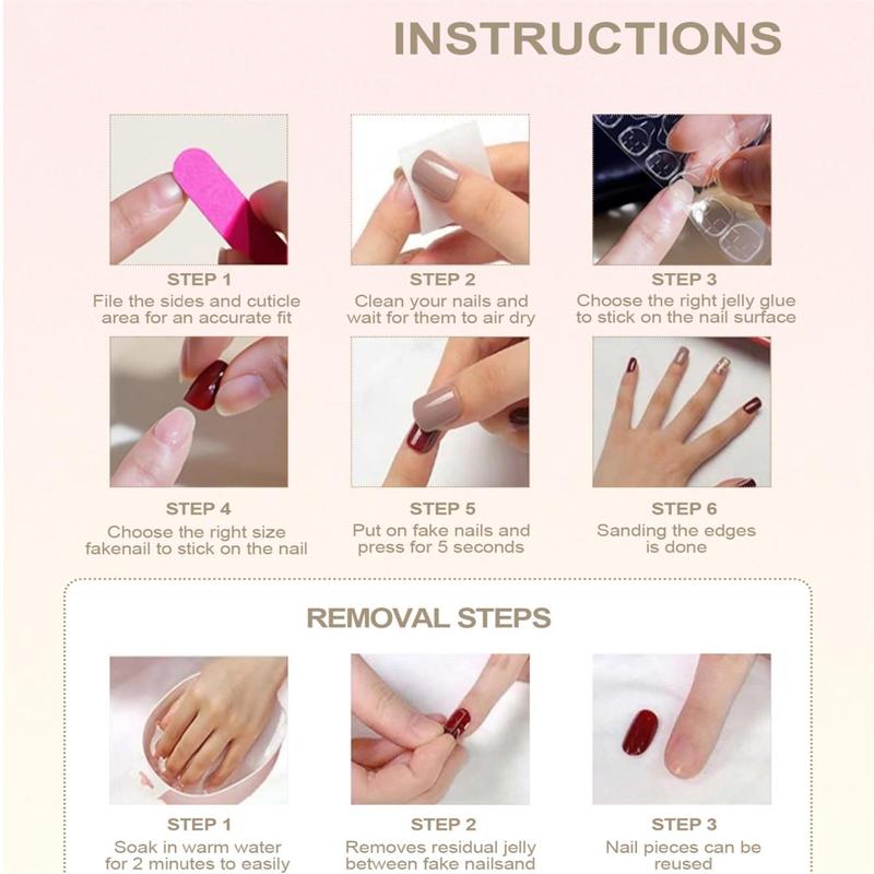 10Pcs Handmade Press on Nails Long Square Goth Acrylic Black Pink Nail Supplies Fake Nails Stickers Y2K Cute Suitable For Girls And Women Festivals Parties  Gems Stuff French Gems Stuff Salon Quality Rhinestone Rhinestone Embellished