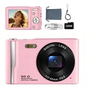 2026 Upgraded 2.0 Digital Camera Autofocus 50MP Vlogging Camera with 32GBSD Card 16x Digital Zoom Compact Camera, 2.8-inch Screen, Fill-in Light, Anti-Shake, Idea Holiday Gift for Adults, Teens & Kids