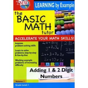 Basic Math Tutor Adding 1 & 2 Digit Numbers  [DVD Video Disc]