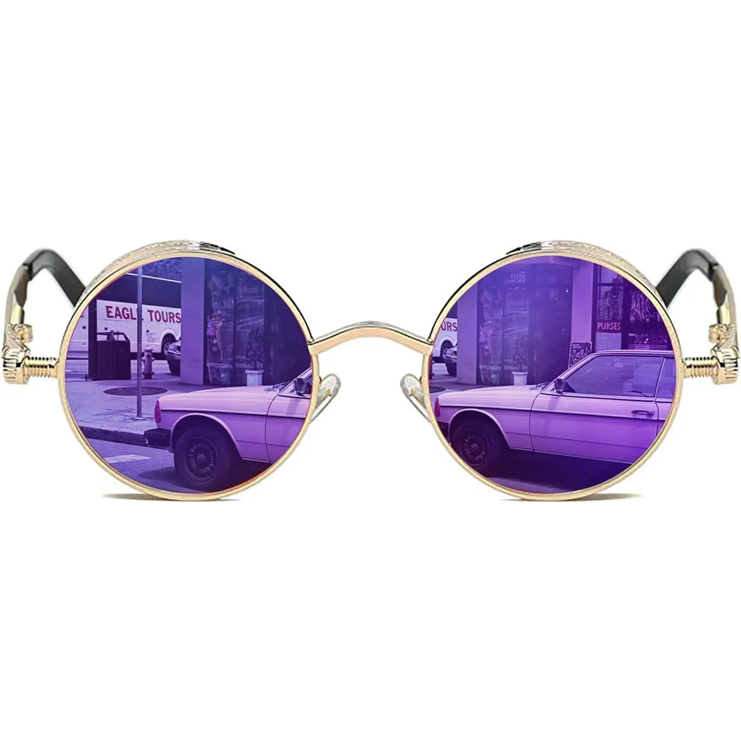 Unisex Gothic Steampunk Polarized UV400 Protection Sunglasses - BYG6 48mm, Street & Outdoor Fashion Accessories, High Quality Sunglasses