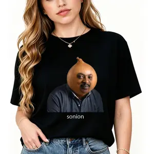 Man With Onion Head Sonion T-Shirt Cotton Clothing Streetwear