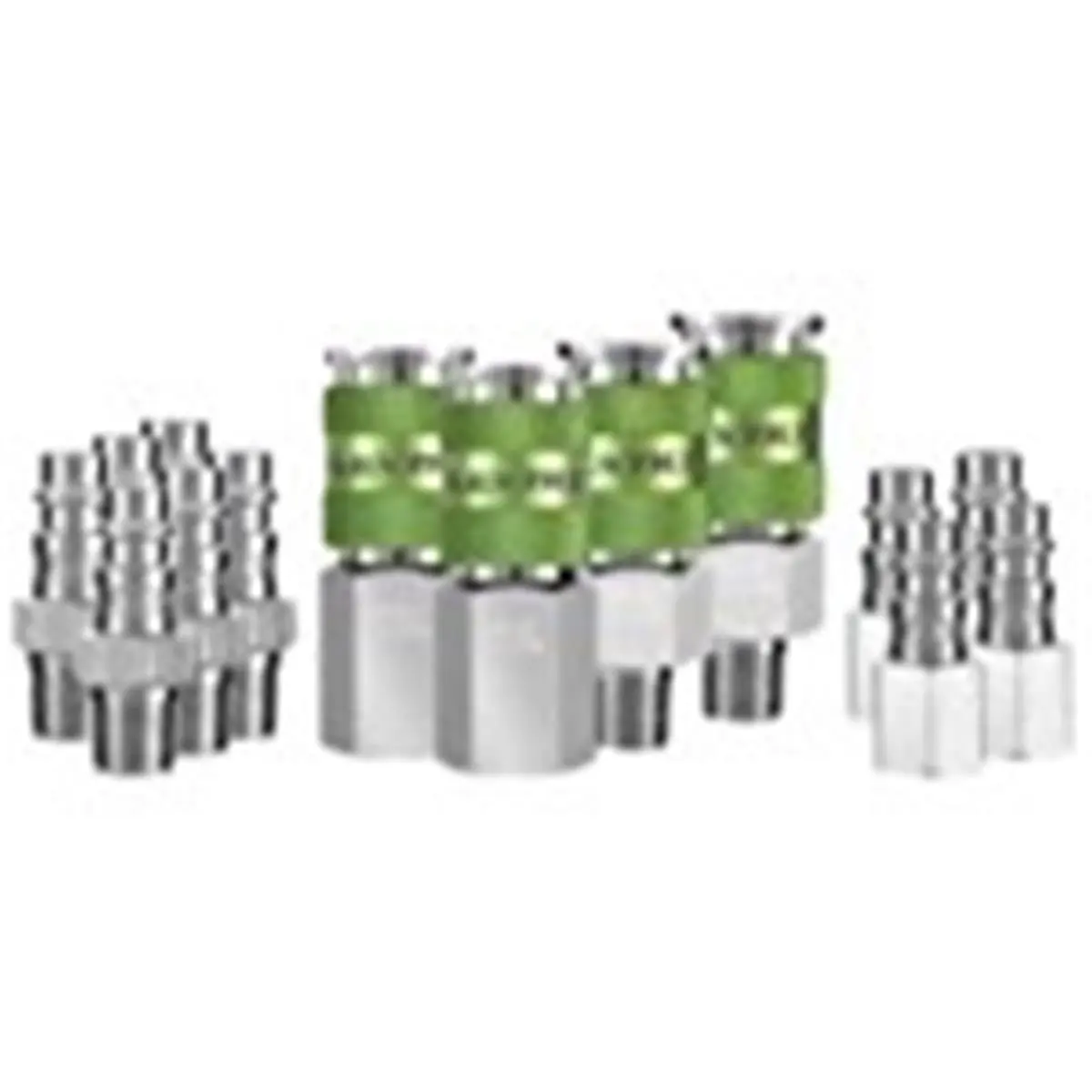 Flexzilla 0.25 NPT High Flow Push-to-Connect Coupler & Plug Kit - 14-Piece Double Airflow Parts by Legacy Manufacturing (Cycling, Outdoor Recreation)