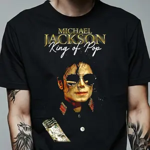 Michael Jackson King of Pop Halftone T-Shirt