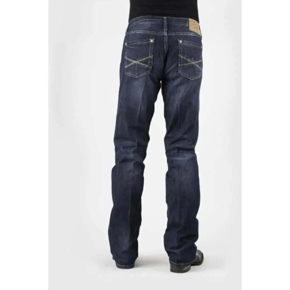 Stetson 1014 Fit Semi-Destructed Wash Jeans - Men's Jeans