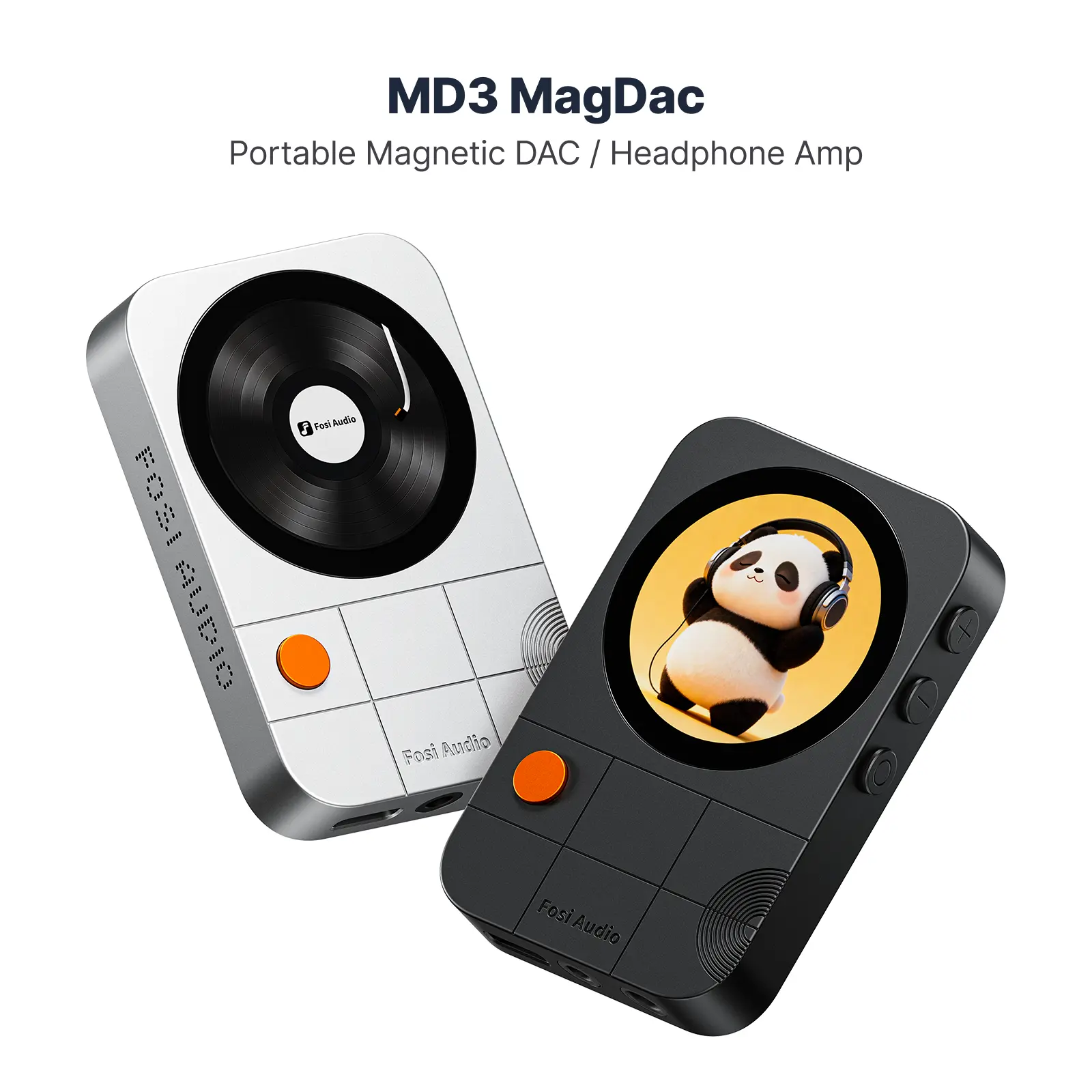 Fosi Audio MD3 MagDac Portable DAC & Headphone Amplifier, External HiFi Amplifier for Audio Enhancement, External Amplifier